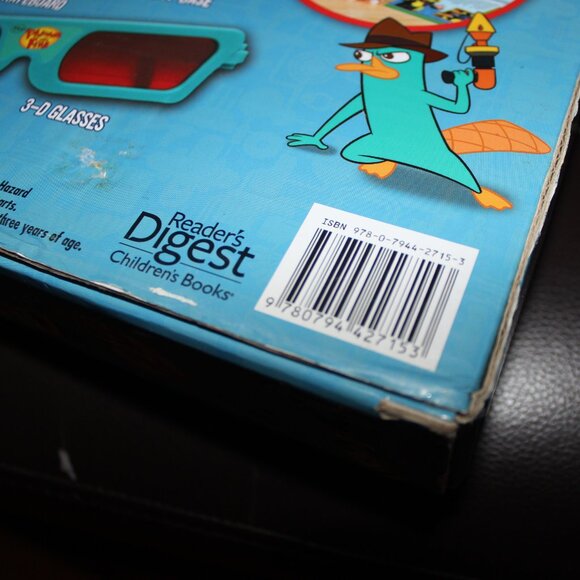 3/$88❤️PHINEAS AND FERB Deluxe Book Gift Set Skateboard 3D Glasses Wind-Up Robot - Picture 7 of 11